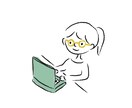 ゆるいイラスト/アイコン作成します ラフなタッチでシンプルなイラストアイコン作成♪/2色使用 イメージ5