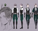 イケメンイラストお描きします 等身高め&ちびキャラ　色気のある男性イラストが得意です！ イメージ4