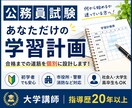公務員試験の学習計画を個別に作成します 大学講師・指導歴20年以上が合格までの道筋を設計 イメージ1