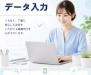 丁寧なデータ入力・リスト作成を代行します 【9月限定価格】データ入力を１，５００円でお受けします！ イメージ1