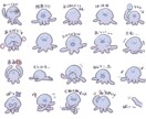 ゆるかわ動物のLINEスタンプ作ります ペットから爬虫類、食べ物まで！動物全般得意です！ イメージ3