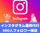 SNS運用！30日間500フォロワー保証します 【安心プラチナランク】Instagram運用 イメージ1