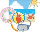夏のイラストを販売いたします 夏のイラスト3点セットで販売いたします。 イメージ1