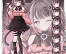 ねこみみ地雷系少女の立ち絵（完成品）を販売します TRPG、自作ゲーム、配信などにお使いいただけます！ イメージ1