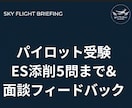 パイロット受験ES添削とフィードバック面談します 航空現場のリアル×大手ビジネス思考で面接官に響くESへ イメージ1