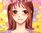 納期早め！可愛いアイコンイラスト制作します 綺麗な背景無料！背景無し版もおまけにお付けします♡♥ イメージ3