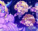 アメコミ風　オリキャラ・似顔絵・イラスト描きます ちょっとクセあり　デフォルメ絵柄/人物ならなんでもOKです イメージ4