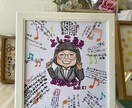 色紙にアナログで優しい唯一無二の似顔絵を描きます 現場で活動する公認似顔絵師が優しい笑顔でお描きします！ イメージ2