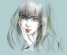 雰囲気のある女の子イラスト作成いたします 女性向け媒体やSNS投稿に如何ですか? イメージ1