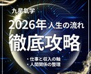 2026年の九星氣学　本格総合鑑定書を作成します 仕事・収入・人間関係　全体の流れを整理し判断軸を明確にします イメージ1