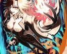 実績作り中　光と躍動感でキャラを最高に輝かせます アイコン・サムネ・MV等　迫力のあるイラストをお求めの方に！ イメージ1