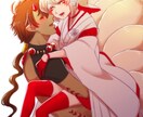 キャラクターのイラスト描きます 一人からカップル、団体までキャラと世界観を表現します！ イメージ3