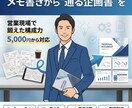 メモ書きOK！企画書をプロが作成します 企画が頭の中にあるだけでOK。メモから“通る企画書”に！ イメージ1