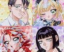 お手軽コース！アイコンイラストお描きします 商用利用込み！90年代アニメ風に肩上イラストをお描きします！ イメージ2