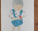 お子様の成長の記録に。写真をもとに絵を描きます お子様の成長記録をイラストにしませんか。 イメージ2