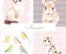 大切な家族ペットのイラスト作成いたします データお渡し＊プレゼントにも喜ばれています。 イメージ8