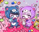 キラキラで可愛いTwitter用ヘッダー描きます キュートでポップでファンシー！ イメージ6