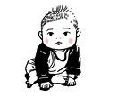 シンプルな線画イラスト（似顔絵）を描きます 思い出の瞬間を印象に残るイラストに✨ イメージ4