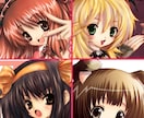 アイコン作成★通常等身絵の【顔アップ】承ります 楽しくSNSを活用する為のお手伝いします☆ イメージ3