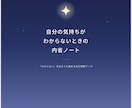 自分の気持ちが分からない時の内省ノートお渡しします 言葉にならない気持ち、分からないから始められる自己理解ワーク イメージ1
