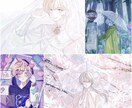 綺麗め絵柄で高品質な1枚絵を作成致します sns、配信、表紙やサムネなど対応しております イメージ2
