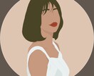 シンプルおしゃれなアイコンを描きます リアルすぎない似顔絵　シンプル　おしゃれ系アイコン イメージ4
