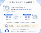 内向型コーチが転職すべきか考えます プロコーチが「仕事の悩み」を一緒に整理します イメージ6