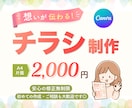 集客につながる！柔らかく温かみのあるチラシ作ります 医療、福祉、サロン、美容、クリニック、子供、ペットなど イメージ1