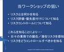 リスクアセスメントの仕方を教えます リスクアセスメントは頭の体操！見えないリスク、見える化しよう イメージ2