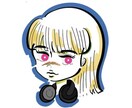 シンプルでお手軽！可愛いイラストカード描きます 名刺・結婚式の招待状・メッセージカード等、幅広く承ります。 イメージ2