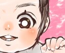 木炭スケッチ風やさしくて暖かいお子様似顔絵描きます プレゼント、お祝い、記念日に。ほんわかかわいいイラスト⭐︎ イメージ3