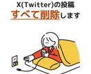 X(Twitter)の投稿の削除を代行します 何万件のポストもリツイートも全て削除します！ イメージ1