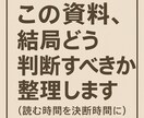 時間削減！この資料、結局どう判断すべきか整理します あなたの時間を取り戻す、プロのサポート イメージ1