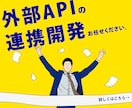 業務システムと外部ＡＰＩ連携開発を行います 【業務系WEBシステム開発歴１０年以上の現役エンジニア対応】 イメージ1