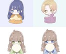 アイコン等に使えるミニキャラやイラストを作成します ゆるくてふわふわな雰囲気の可愛いイラストをお描きします！ イメージ4