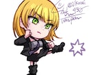 ミニキャラ風♫可愛いデフォルメイラストを作成します 実在する人物やアニメキャラなど何でもOK！ イメージ5
