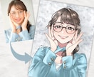 写真をもとに似顔絵を可愛く描きます アニメ・漫画風♡女の子や動物が得意です！ イメージ1