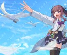 ヒロインのような可愛い女の子描きます 惹きつける表情の女の子描きます イメージ5