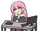 動画などに使えるかわいい3等身立ち絵をお作りします SNSアイコンにも使用可能！みにっともちっとしちゃおう♡⟡. イメージ6