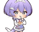 かわいいデフォルメ･SDイラストお描きします 1枚絵･アイコン･歌ってみた･グッズ用など！ イメージ4