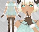 Live2Dモデル制作すべて一括で承ります 男女幅広いキャラデザが可能！美麗モデルが格安価格で！ イメージ7