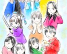 絵本みたいな手書き風イラスト描きます デフォルメ化した動物や人物等のイラストを描きます イメージ6