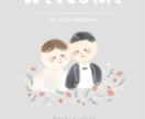 結婚式やウェルカムボードの似顔絵イラスト描きます 結婚式・ウェルカムボード・プレゼント・お祝いなど イメージ7