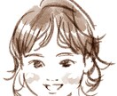 優しい雰囲気の似顔絵描きます 最短即日でシンプルなふんわりタッチの似顔絵描きます イメージ3
