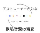 プロトレーナーがあなたの歌唱を詳細に精査します /カラオケ★バトル・歌唱王出演者多数の本格トレーニング イメージ1