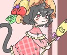アイコン、一枚絵、動画の背景などを描きます アイコンや顔シンプル服ごちゃごちゃな女の子描きます！ イメージ2