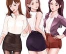 商用利用OK！！美人で素敵なイラストお描き致します 色っぽくて可愛い素敵なイラストをお描き致します イメージ9