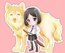 ちびキャラ＋小説タイトル作成します お手頃価格で使いやすい宣伝画像です！ イメージ6