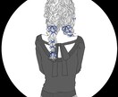 顔出しNG★後ろ姿のシンプルなアイコン描きます 繊細な書き込みで被らないオリジナルアイコンを低価格で作成 イメージ5