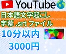 Youtube日本語字幕srt形式作ります ✅1200辞書申請で･人名･地名･専門用語･略語に強い！ イメージ1